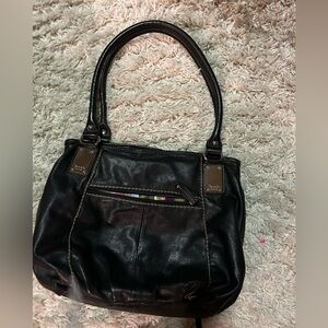 Tignanello black leather purse